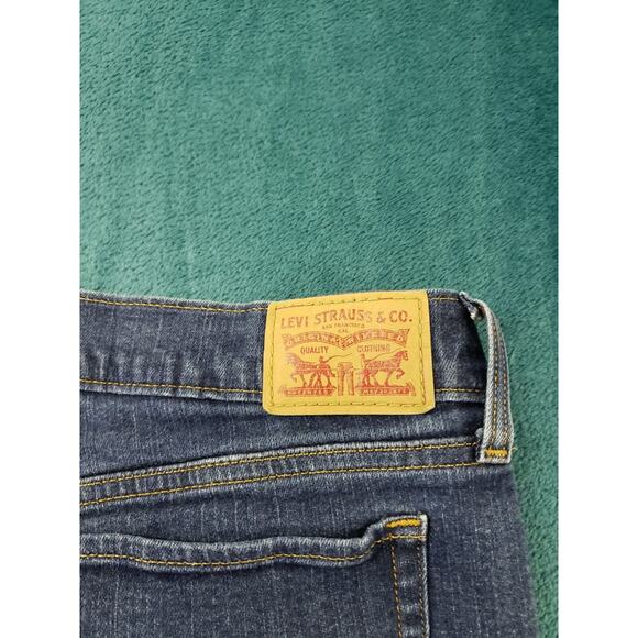 Levis 415 Jeans Size 30 Womens Blue Ladies Denim Stretch Pants Relaxed Bootcut - Picture 13 of 14